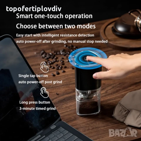 Електрическа кафемелачка/мелница за кафе Zuquik,Гаранция, снимка 4 - Кафемашини - 51377627