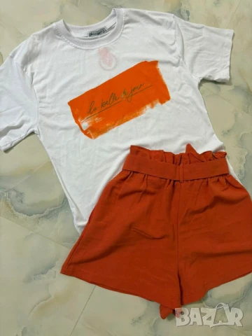 панталонки бермуди лен  , снимка 2 - Къси панталони и бермуди - 50922530