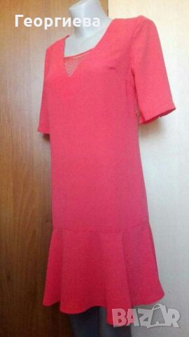 Прелестна рокля цвят корал👗🍀S/M,M👗🍀арт.2029