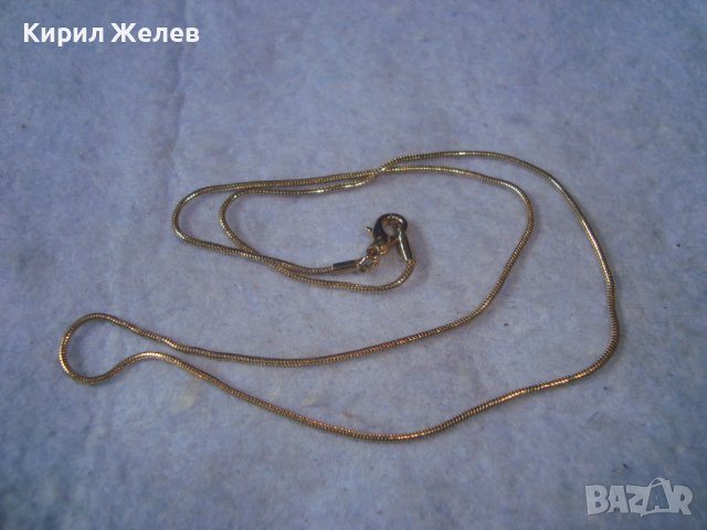 КРАСИВА ПОЗЛАТЕНА НЕЖНА ВЕРИЖКА от БЛАГОРОДНА СТОМАНА ЛАНЧЕ СИНДЖИРЧЕ КОЛИЕ 29055, снимка 5 - Колиета, медальони, синджири - 37656613