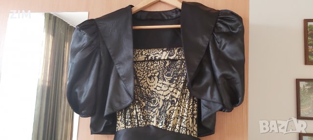 Официална черна рокля с късо сако-размер XS/S, снимка 7 - Рокли - 30168497