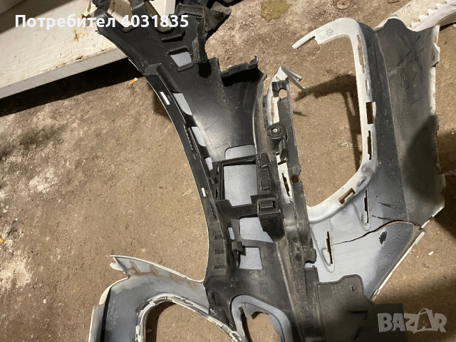 Mercedes W213 2019 предна броня AMG счупена, снимка 5 - Части - 44784856