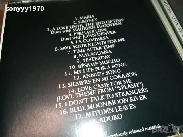 PLACIDO DOMINGO-LOVE SONGS-ORIGINAL CD-ВНОС GERMANY 2802251908, снимка 15 - CD дискове - 49317550