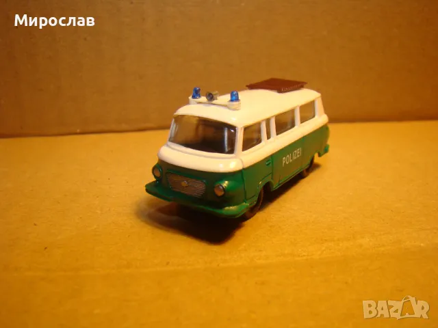 H0 1/87 BARKAS БАРКАС ПОЛИЦИЯ МОДЕЛ КОЛИЧКА ИГРАЧКА, снимка 5 - Колекции - 48996687