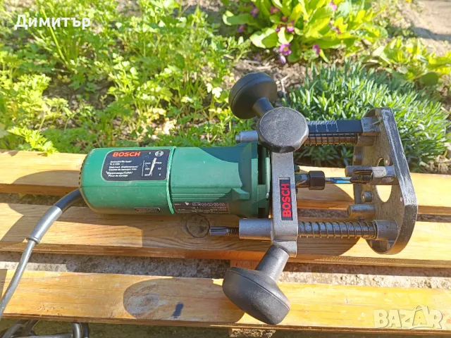 Bosch POF 500 A оберфреза/прав шлайф с плот 500 W, снимка 8 - Други инструменти - 49884667