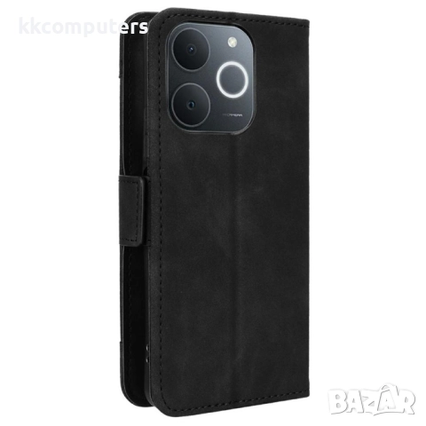 Realme Note 70T / Realme C71 Кожен калъф с портфейл + Протектор |5 цвята, снимка 9 - Калъфи, кейсове - 52121212