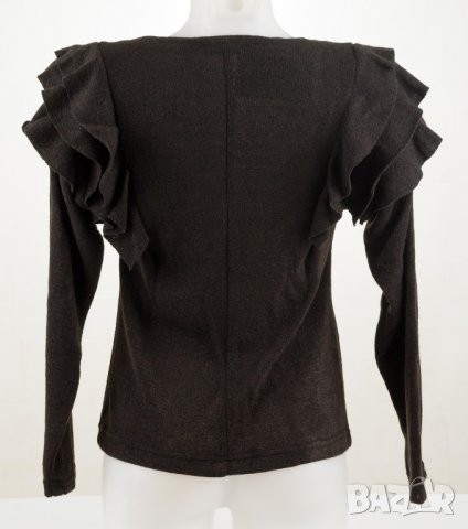 Дамска черна блуза марка Last-past now - S, снимка 3 - Блузи с дълъг ръкав и пуловери - 38225087