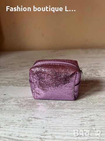 Блестящ розово лилав несесер с цип на марката H&M 🩷, снимка 3 - Портфейли, портмонета - 52390134