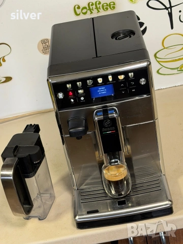 Кафемашина кафе автомат Saeco PicoBarista de luxe с гаранция, снимка 11 - Кафемашини - 53941691