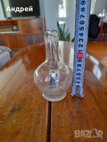 Стара стъклена кана,каничка #8, снимка 4 - Други ценни предмети - 35270891