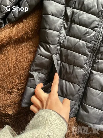 Зимно дамско черно яке с качулка шушляк два вида, снимка 2 - Якета - 48235424