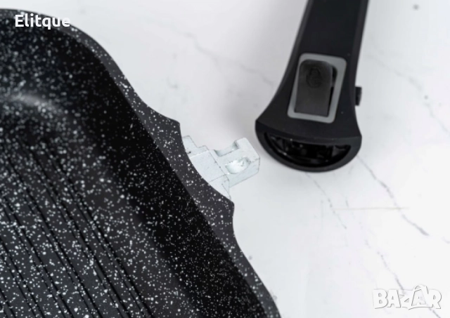 Тиган грил с капак Bohmann, 28х28х5.5см., Лят алуминий, Подвижна дръжка, Индукция, снимка 8 - Съдове за готвене - 52818822