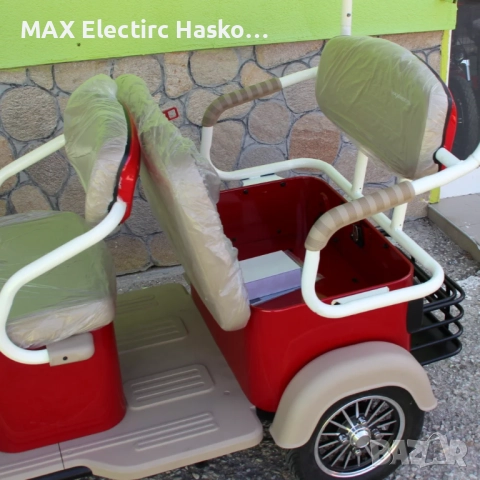 Триместна електрическа триколка RED GOLF 2000W/60V/25Ah, снимка 6 - Мотоциклети и мототехника - 52132136