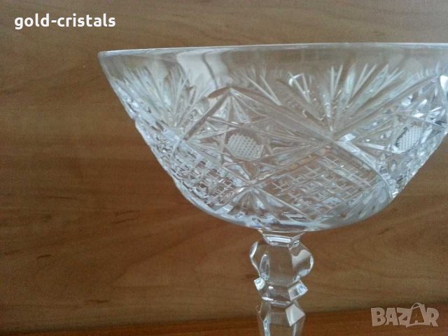 кристална купа фруктиера бонбониера, снимка 3 - Антикварни и старинни предмети - 31107669