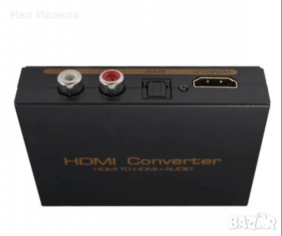 HDMI audio extractor сплитер SPDIF + стерео аудио, снимка 3 - Други - 30178572