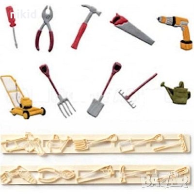 2 релси Градински и строителни инструменти пластмасови резци форми резец за бисквитки украса фондан