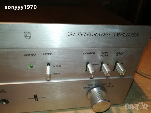 philips 594 hifi ampli-внос switzerland, снимка 2 - Ресийвъри, усилватели, смесителни пултове - 30161622