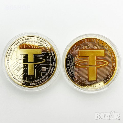 Tether coin ( USDT ) - Gold, снимка 3 - Нумизматика и бонистика - 38573603
