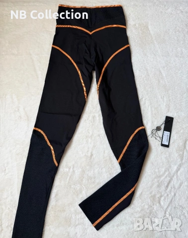 Alessa Prime Active Дълъг Клин - Black/Orange, снимка 4 - Клинове - 54232027