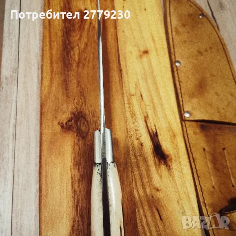 Ловен нож масивен с дръжка от еленов рог, снимка 6 - Ножове - 49869832