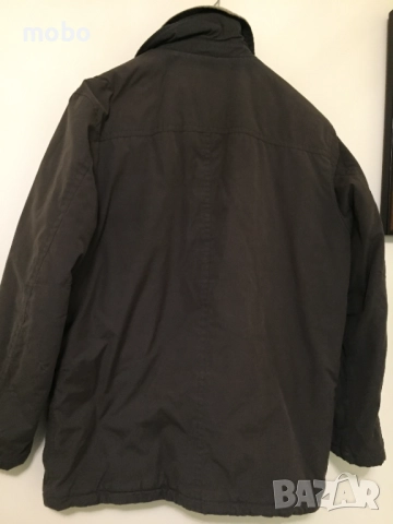 Зимно мъжко палто, размер  L, цвят – тютюнев, с топла подплата, закопчаване- с цип и копчета., снимка 3 - Якета - 51821113