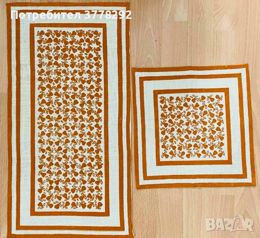 Ленени Комплекти с по 6бр.салфетки,цвят натурален-1, 2, 3-по 45лв;4 и 5-по 25 лв.Снимка 6 - панами, снимка 6 - Други - 51998512