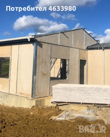 Сглобяема къща 40 м² - 8 800 € (220 €/м²). Метална конструкция и фиброцимент, снимка 11 - Други - 54346494