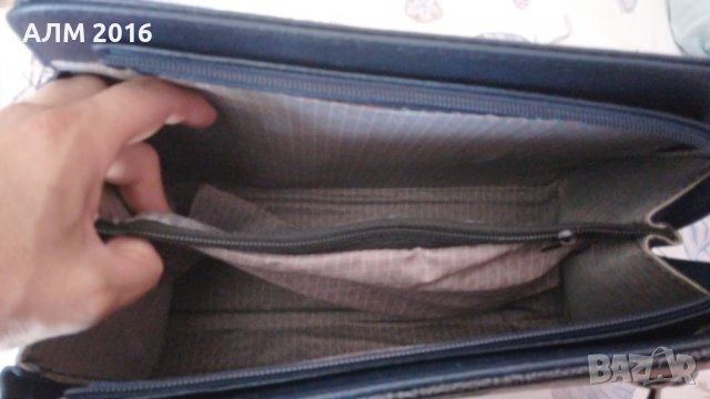 Тъмносиня дамска чанта, снимка 5 - Чанти - 36911862