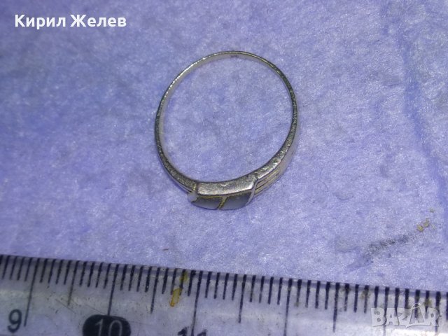 СТАР СЕДЕФЕН СРЕБЪРЕН РЕТРО АРТ ПРЪСТЕН СРЕБРО 925 МАЙСТОРСКА РЪЧНА ИЗРАБОТКА 40160, снимка 10 - Антикварни и старинни предмети - 42793851