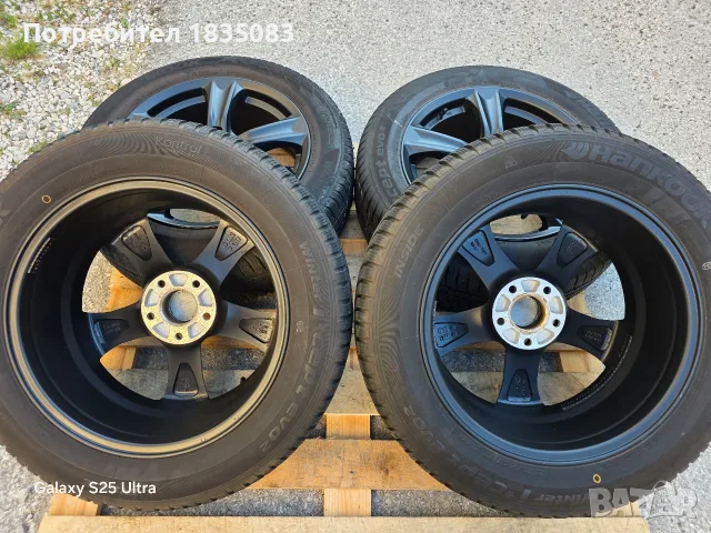 Лети джанти 17ки 5х114.3 Hyundai + зимни гуми 215/60/17 Hankook, снимка 8 - Гуми и джанти - 55879012
