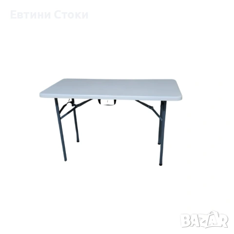 Сгъваема градинска маса 181.5 см бяла правоъгълна, снимка 7 - Градински мебели, декорация  - 54214068