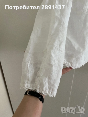Ленена риза с ръчна бродерия , снимка 3 - Антикварни и старинни предмети - 54092156