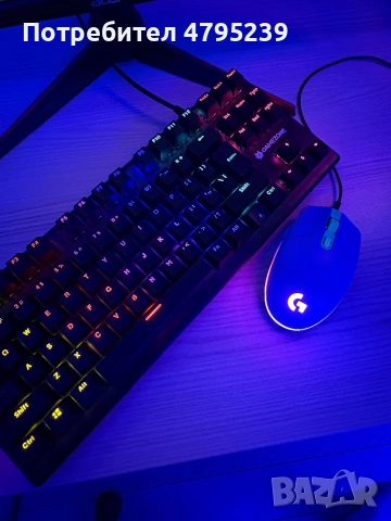 „Настолен компютър + монитор + мишка + клавиатура (пълен комплект)“, снимка 5 - Геймърски - 54176331