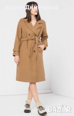 Модерно дълго Палто/Манто/Тренчкот, снимка 18 - Палта, манта - 38949423