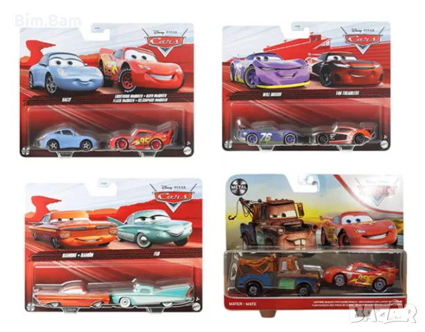 Колички Cars - Карс / Колите - комплекти, снимка 2 - Коли, камиони, мотори, писти - 56342183