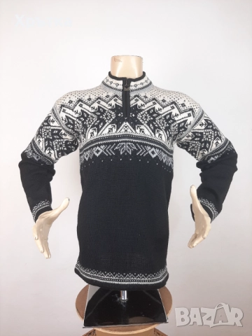 Dale of Norway Vail - Оригинален мъжки пуловер с цип размер S, снимка 3 - Пуловери - 52515126