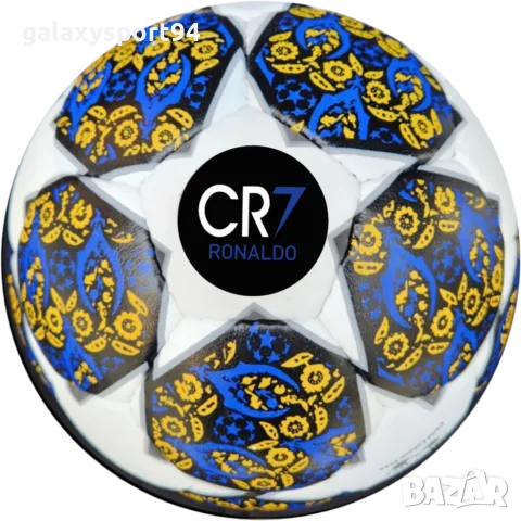 Нова Футболна Топка CR7 RONALDO Роналдо 2025г Черна Звезда CHAMPIONS League, снимка 5 - Футбол - 48907029