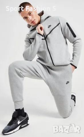 Мъжки екип Nike Tech Fleece Grey, снимка 4 - Спортни дрехи, екипи - 49703955