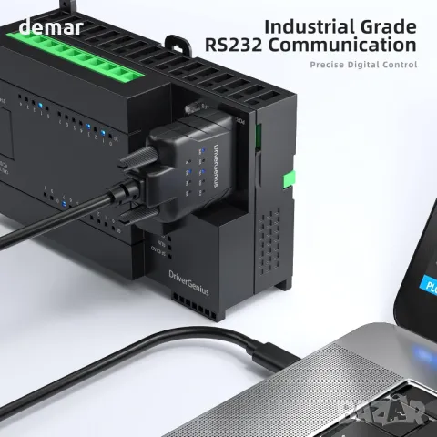 DriverGenius USB232A-E-C | USB-C към сериен/RS232 (DB9) адаптер,Windows 11,macOS 15 (пакет от 2 бр), снимка 5 - Кабели и адаптери - 49508241