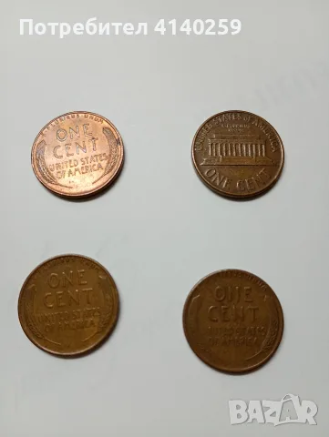 САЩ МОНЕТИ 1 ЦЕНТ 1940 Г 