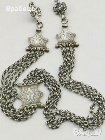 КЮСТЕК. СРЕБРО. КОВАНИ СИНДЖИРИ, снимка 5 - Антикварни и старинни предмети - 44534564