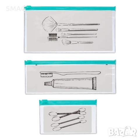 Туристически комплект несесери в тюркоазено – 3 бр._1191794, снимка 2 - Други - 52328089