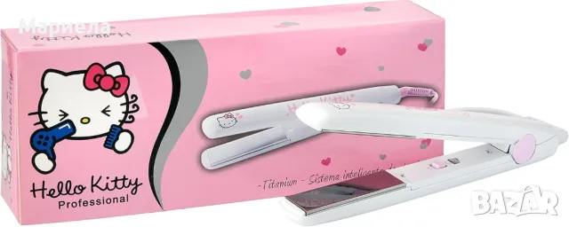 Преса за коса HELLO KITTY / Преса за изправяне и накъдряне до 200°С