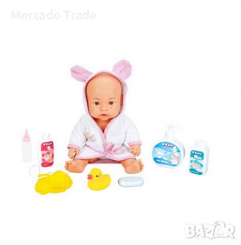 Кукла - бебе Mercado Trade, За баня, Аксесоари