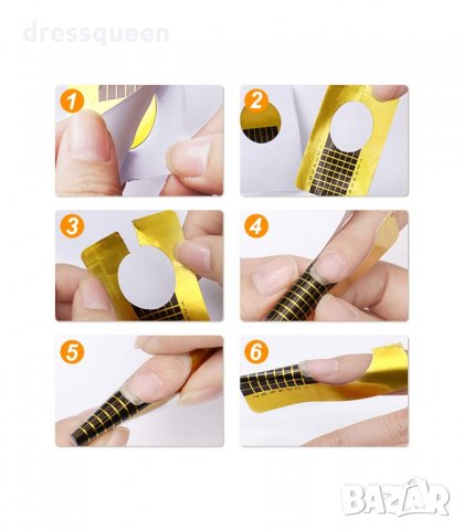 3178 Изграждащи форми за маникюр, еднократни 500 броя, снимка 7 - Продукти за маникюр - 34236700