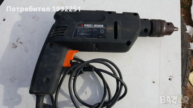 Ударна дрелка НОМЕР 19. Black&Decker. 500W, 3000 оборота в мин. Ф13мм. Посока ляво и дясно. Регулаж , снимка 2 - Други инструменти - 31510575