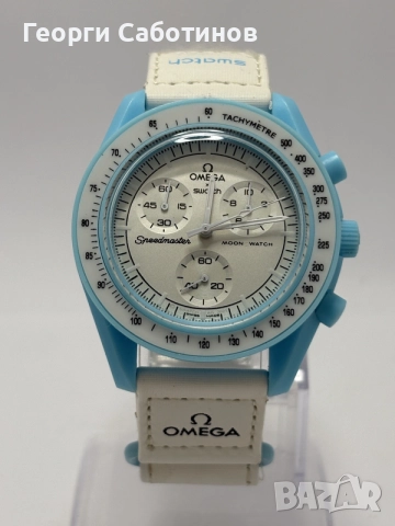  Часовник OMEGA × SWATCH Mission to Uranus – 42mm Quartz Chronograph, снимка 2 - Мъжки - 56107399