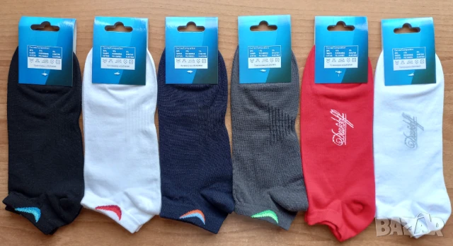 Памучни спортни чорапи за маратонки , спортни терлици, снимка 2 - Мъжки чорапи - 50488990