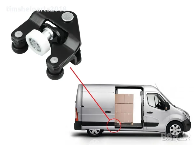 Долна ролка за ДЯСНА Плъзгаща врата Opel Movano -Renault Master -Nissan NV400 след 2010 г
