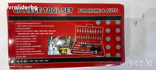 ❗ШОК-РАЗПРОДАЖБА❗ Гедоре 46 части 1/4"., снимка 5 - Куфари с инструменти - 19060848